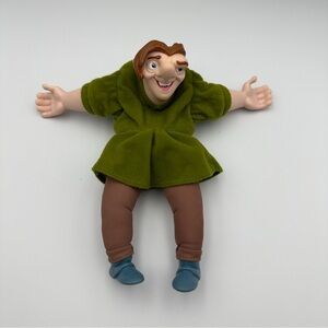 Hunchback Of Notre Dame Quasimodo Plush Doll 9"‎ Puppet Burger King Green Disney